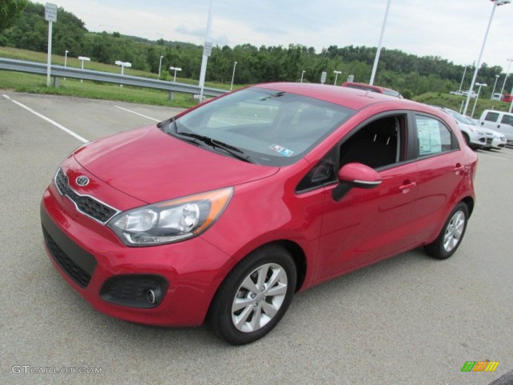 Signal Red 2012 Kia Rio Rio5 EX Hatchback Exterior Photo #83376364