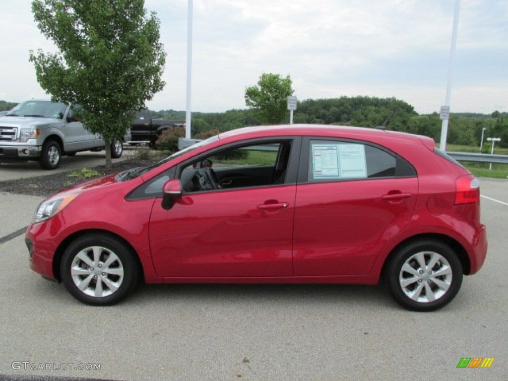 Signal Red 2012 Kia Rio Rio5 EX Hatchback Exterior Photo #83376373