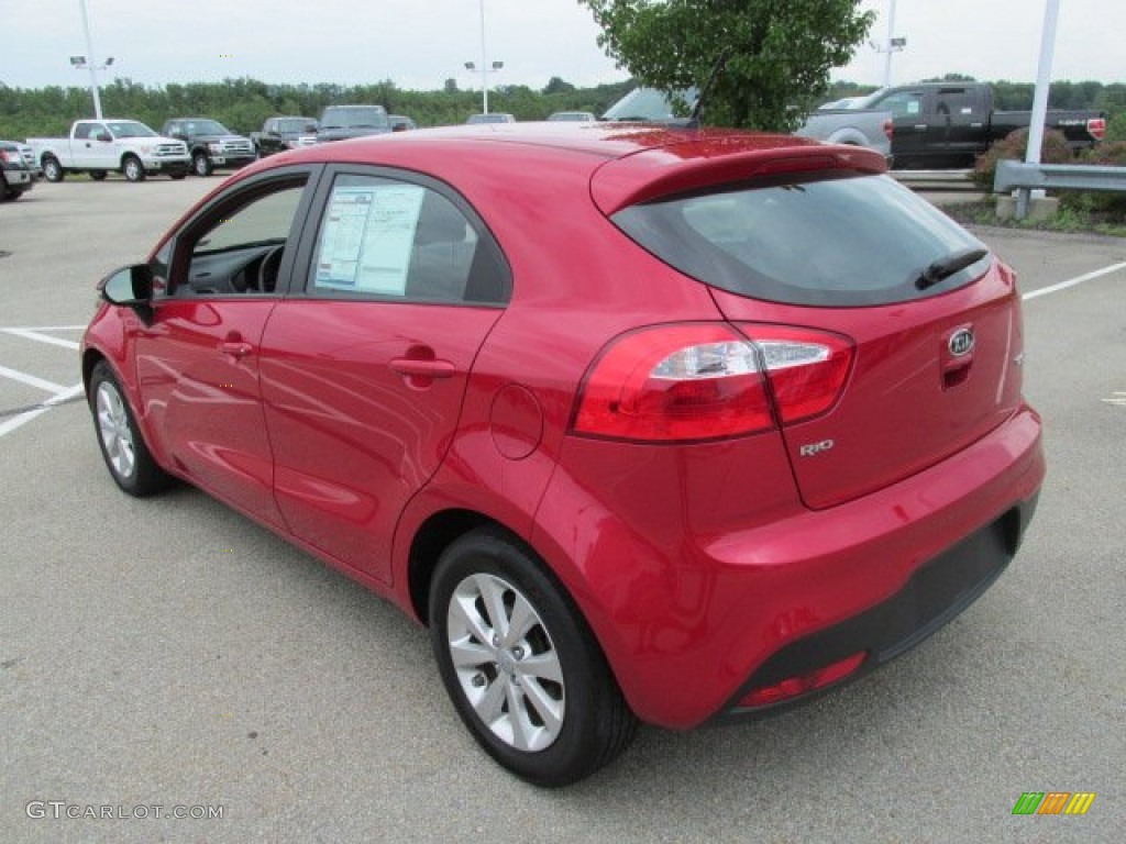 Signal Red 2012 Kia Rio Rio5 EX Hatchback Exterior Photo #83376376