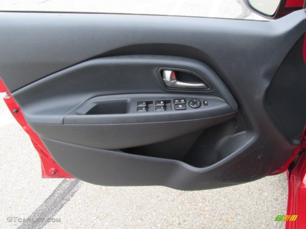 2012 Kia Rio Rio5 EX Hatchback Black Door Panel Photo #83376418