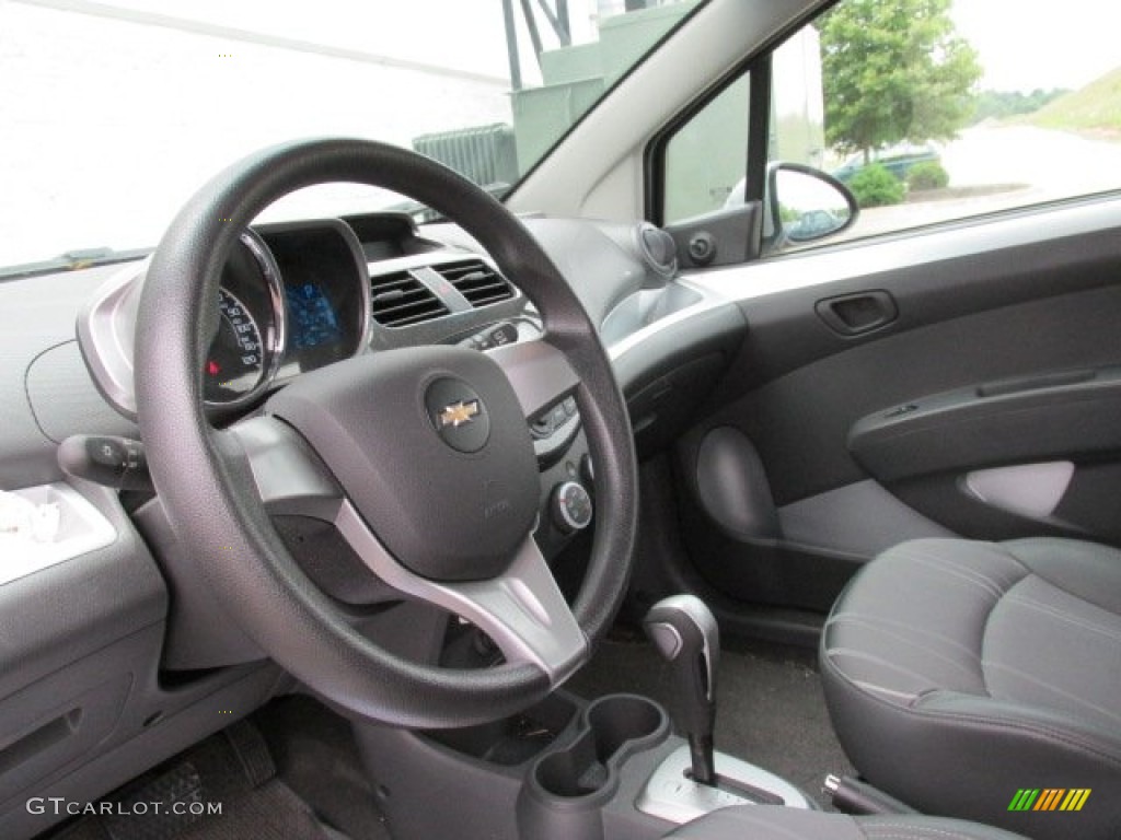 2013 Chevrolet Spark LS Silver/Silver Steering Wheel Photo #83376592