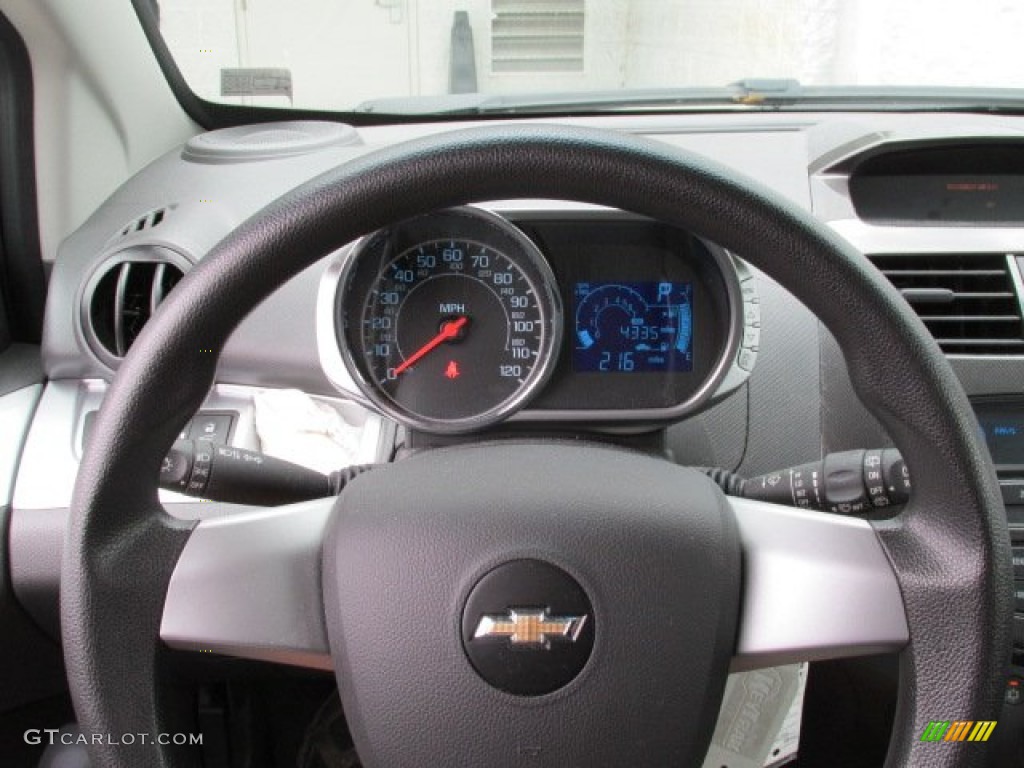 2013 Chevrolet Spark LS Silver/Silver Steering Wheel Photo #83376619