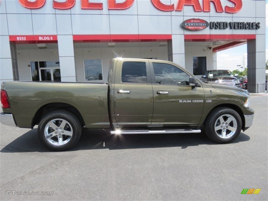 2012 Ram 1500 Lone Star Quad Cab - Sagebrush Pearl / Light Pebble Beige/Bark Brown photo #8