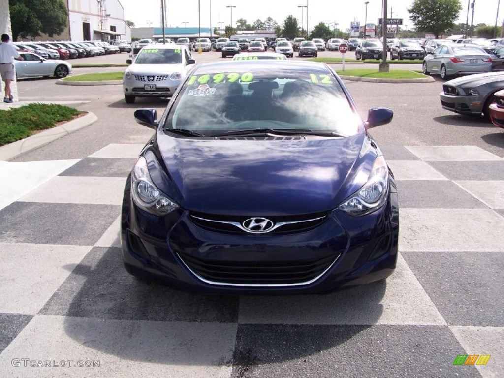 2012 Elantra GLS - Indigo Night Blue / Gray photo #2