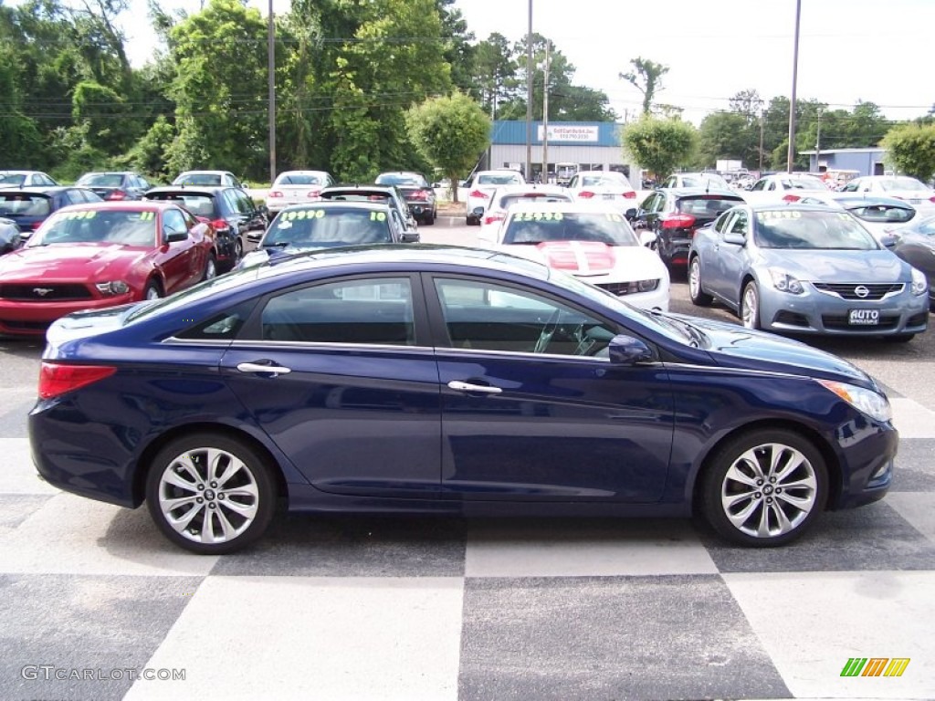 2011 Sonata SE - Indigo Blue Pearl / Gray photo #3