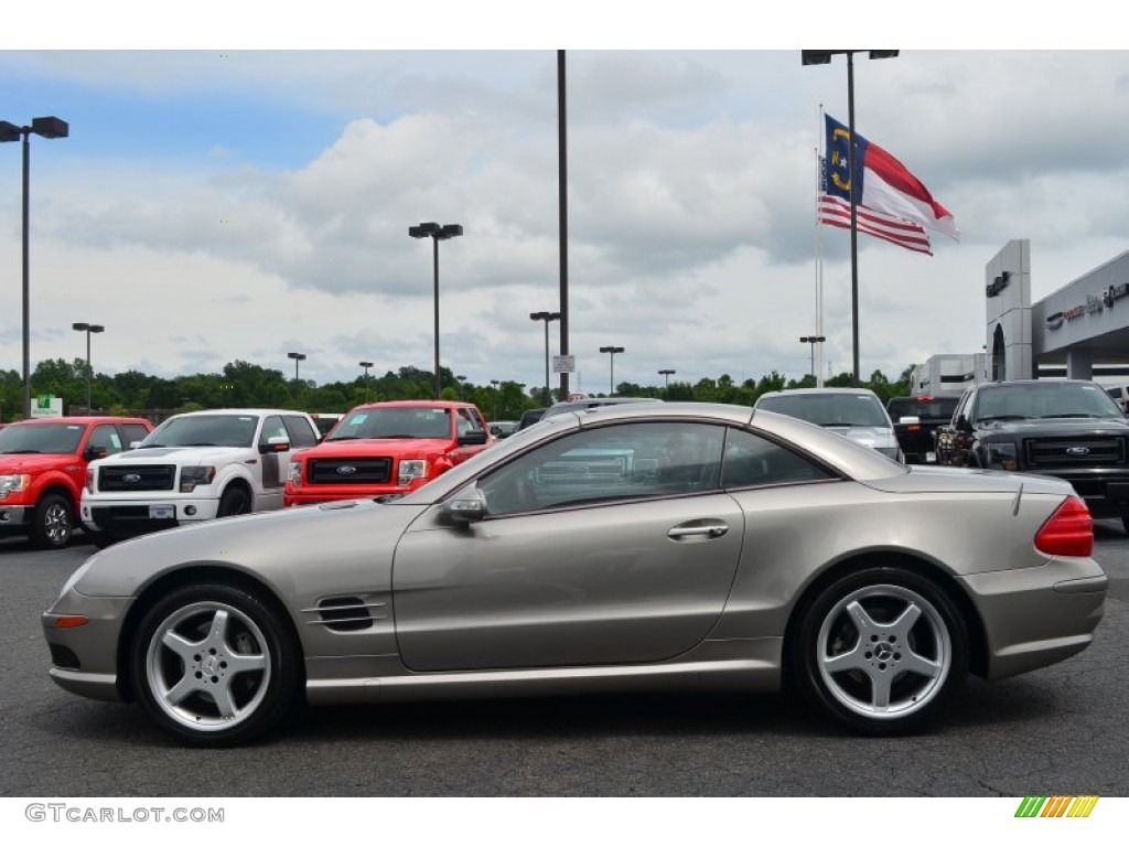 Pewter Silver Metallic 2003 Mercedes-Benz SL 500 Roadster Exterior Photo #83379906