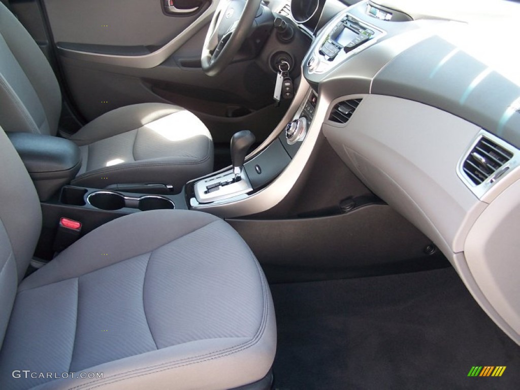 2012 Elantra GLS - Indigo Night Blue / Gray photo #13