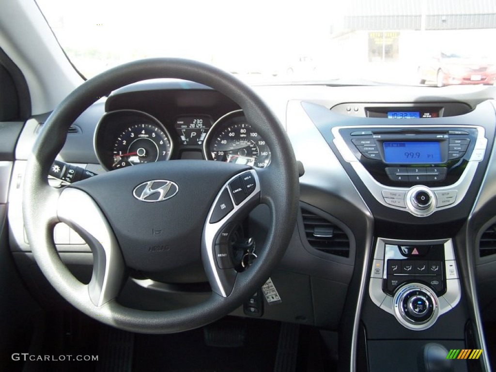 2012 Elantra GLS - Indigo Night Blue / Gray photo #15