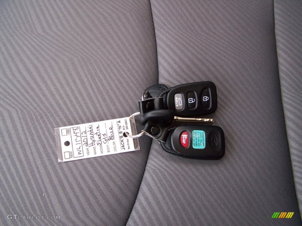 2012 Elantra GLS - Indigo Night Blue / Gray photo #20