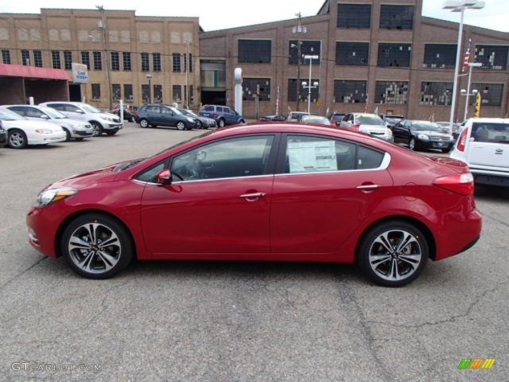 Crimson Red 2014 Kia Forte EX Exterior Photo #83380498