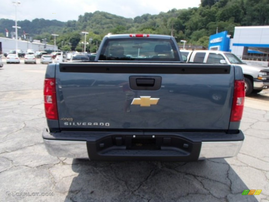 2013 Silverado 1500 Work Truck Regular Cab 4x4 - Blue Granite Metallic / Dark Titanium photo #7