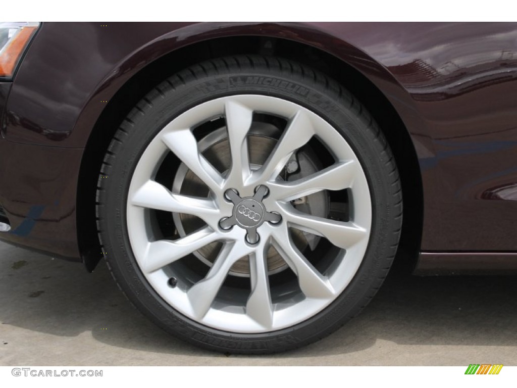 2014 A5 2.0T quattro Cabriolet - Shiraz Red Metallic / Titanium Gray photo #4