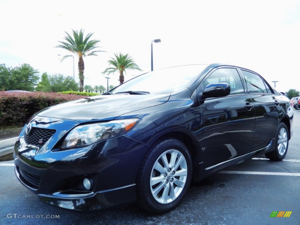 Black Sand Pearl 2010 Toyota Corolla S Exterior Photo #83381695