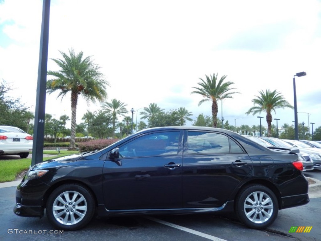 Black Sand Pearl 2010 Toyota Corolla S Exterior Photo #83381740