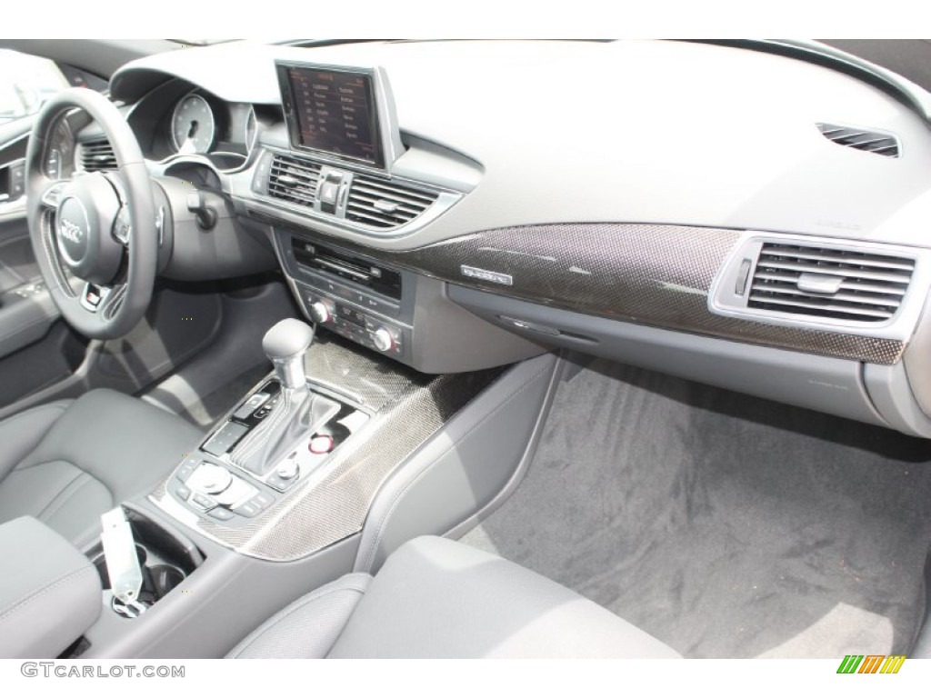 2014 Audi S7 Prestige 4.0 TFSI quattro Black Perforated Valcona Dashboard Photo #83381743