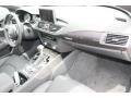 2014 Audi S7 Black Perforated Valcona Interior Dashboard Photo