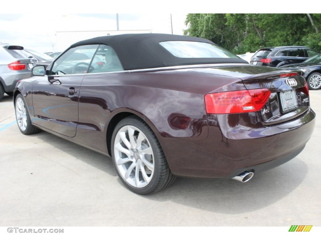 2014 A5 2.0T quattro Cabriolet - Shiraz Red Metallic / Titanium Gray photo #7