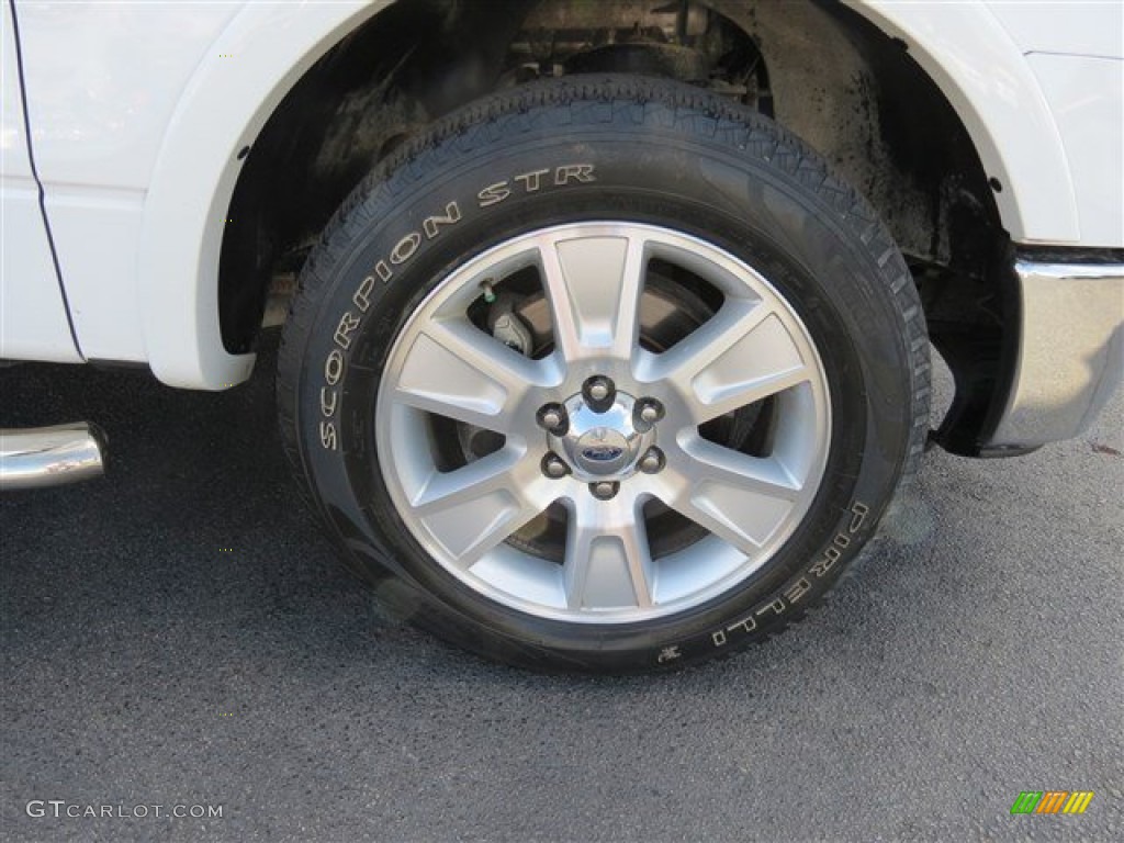 2010 F150 Lariat SuperCab - Oxford White / Tan photo #9