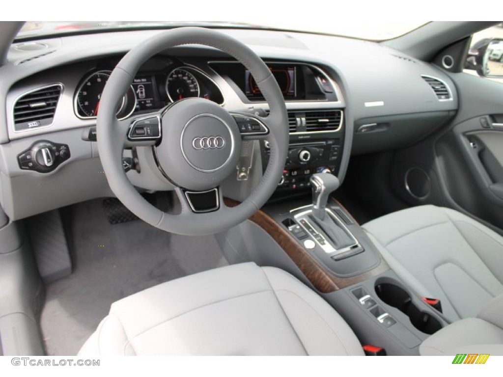 Titanium Gray Interior 2014 Audi A5 2.0T quattro Cabriolet Photo #83382211