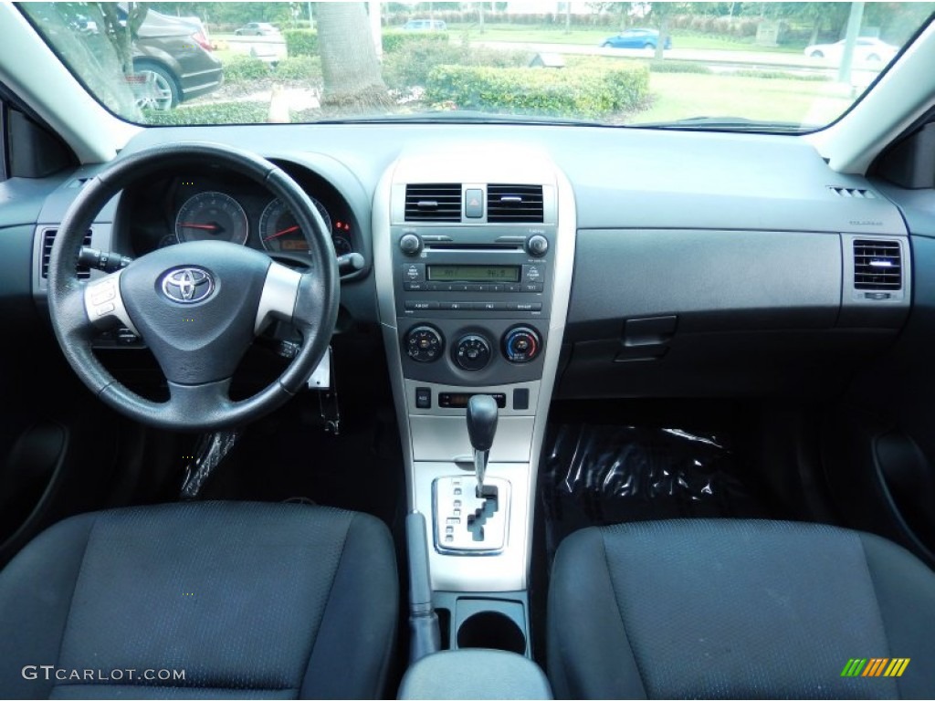 2010 Toyota Corolla S Dark Charcoal Dashboard Photo #83382849