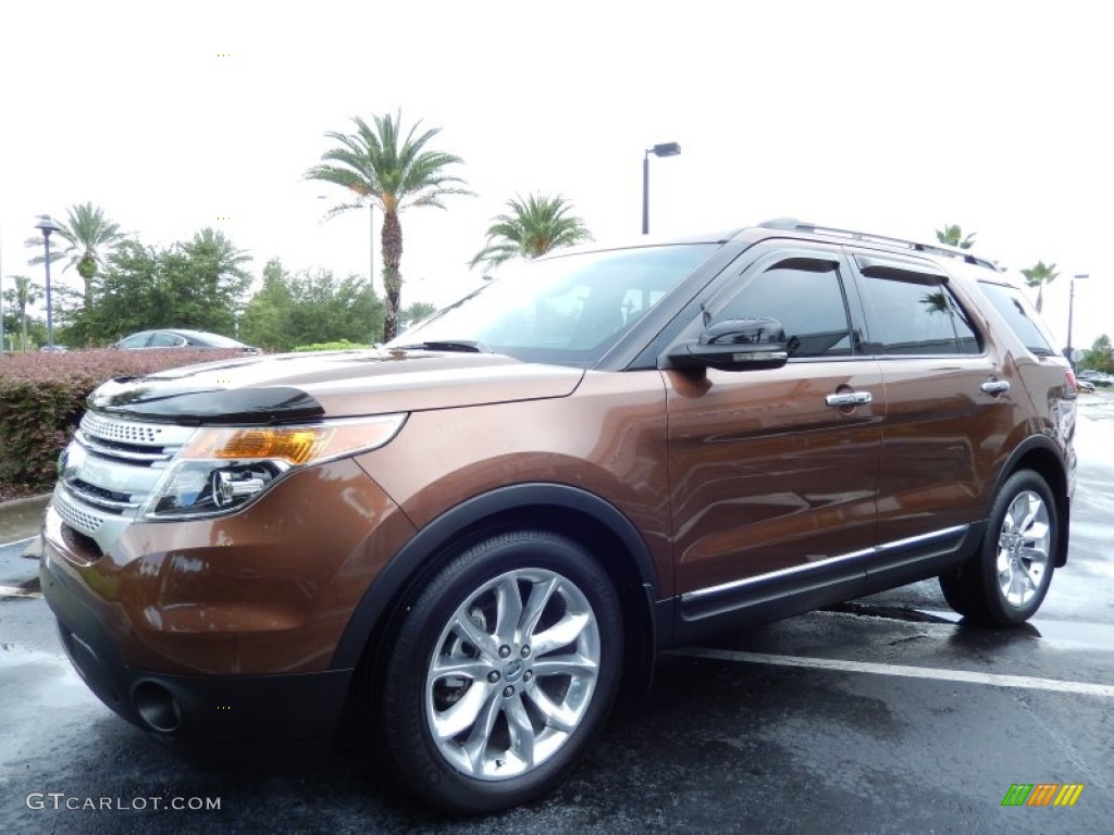 2011 Explorer XLT - Golden Bronze Metallic / Charcoal Black photo #3