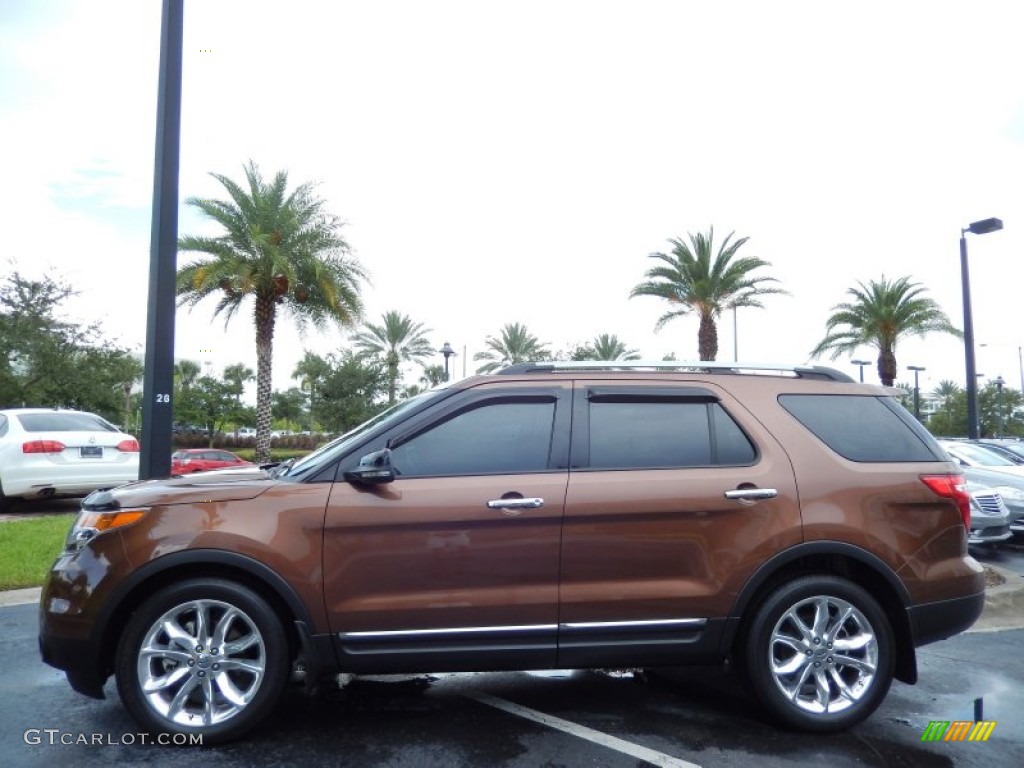 2011 Explorer XLT - Golden Bronze Metallic / Charcoal Black photo #4