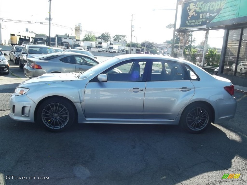 2012 Impreza WRX 4 Door - Ice Silver Metallic / WRX Carbon Black photo #6