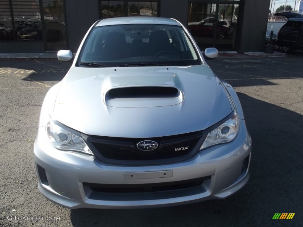 2012 Impreza WRX 4 Door - Ice Silver Metallic / WRX Carbon Black photo #7