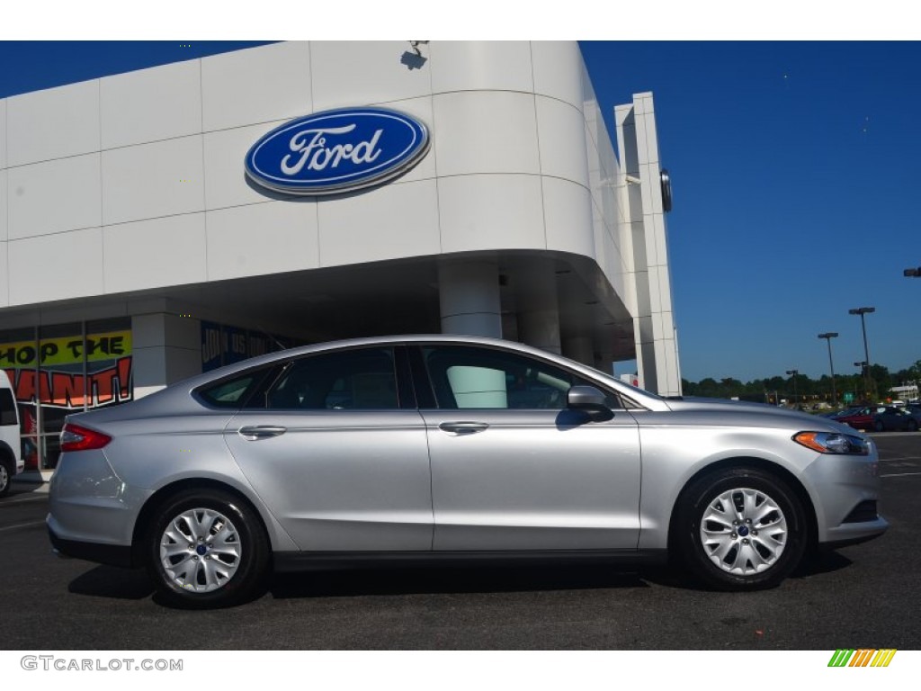 2013 Fusion S - Ingot Silver Metallic / Earth Gray photo #2