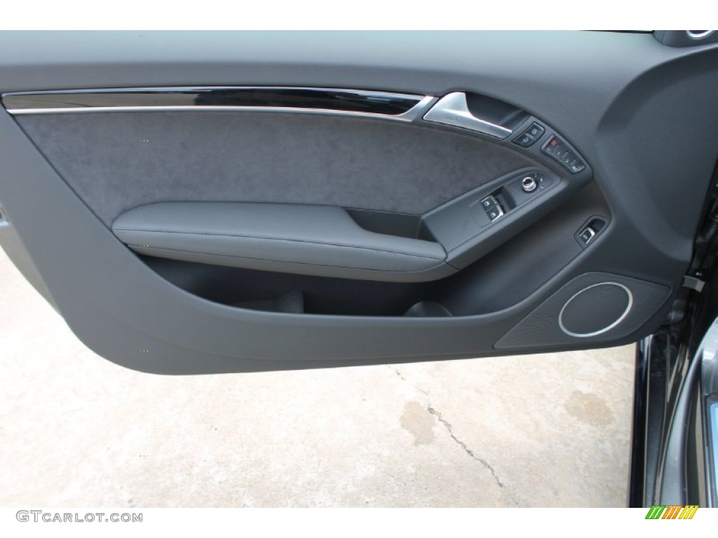2014 Audi A5 2.0T quattro Coupe Black Door Panel Photo #83385190