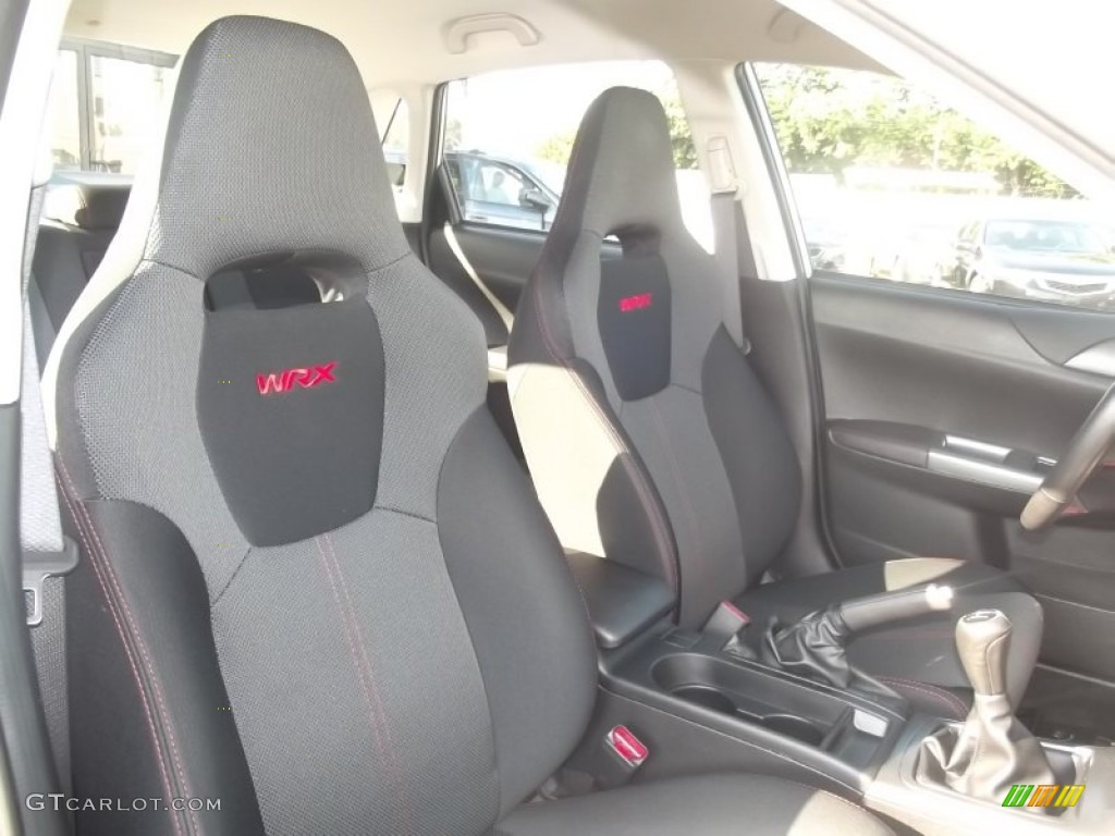 2012 Impreza WRX 4 Door - Ice Silver Metallic / WRX Carbon Black photo #23