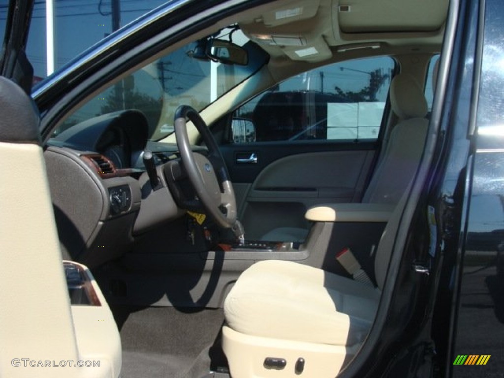 2008 Taurus SEL AWD - Dark Ink Blue Metallic / Camel photo #7