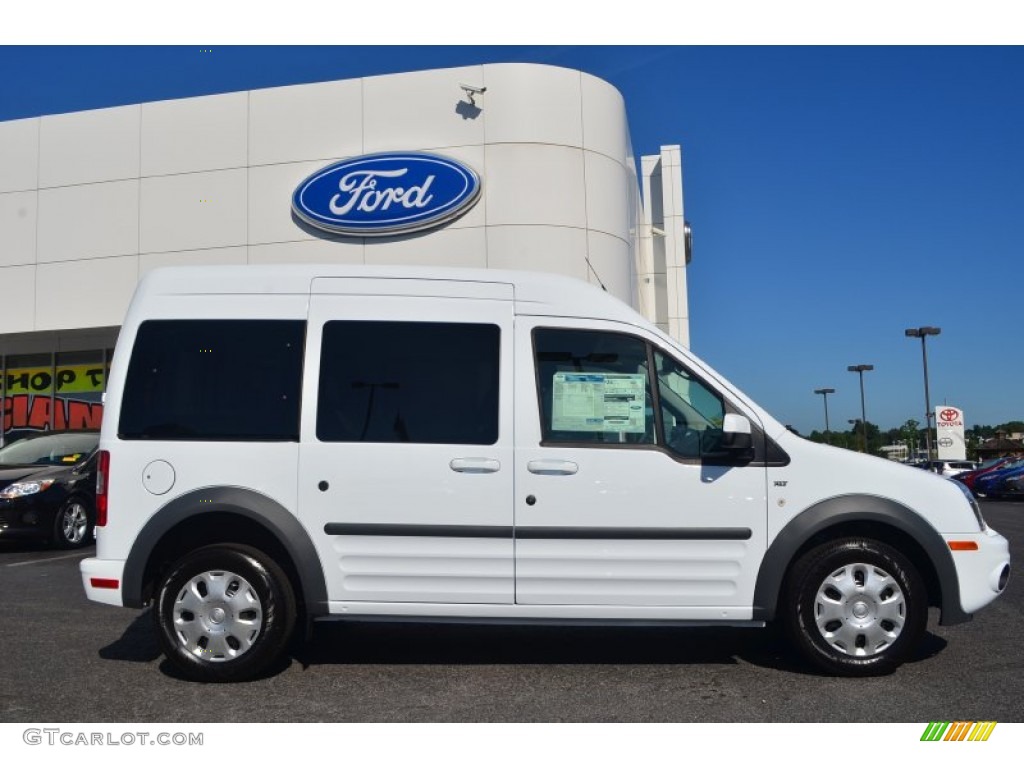 Frozen White 2013 Ford Transit Connect XLT Premium Wagon Exterior Photo #83386158