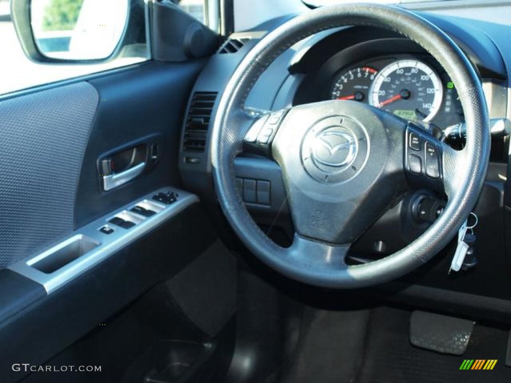 2007 MAZDA5 Touring - Stellar Greensilver Metallic / Black photo #11