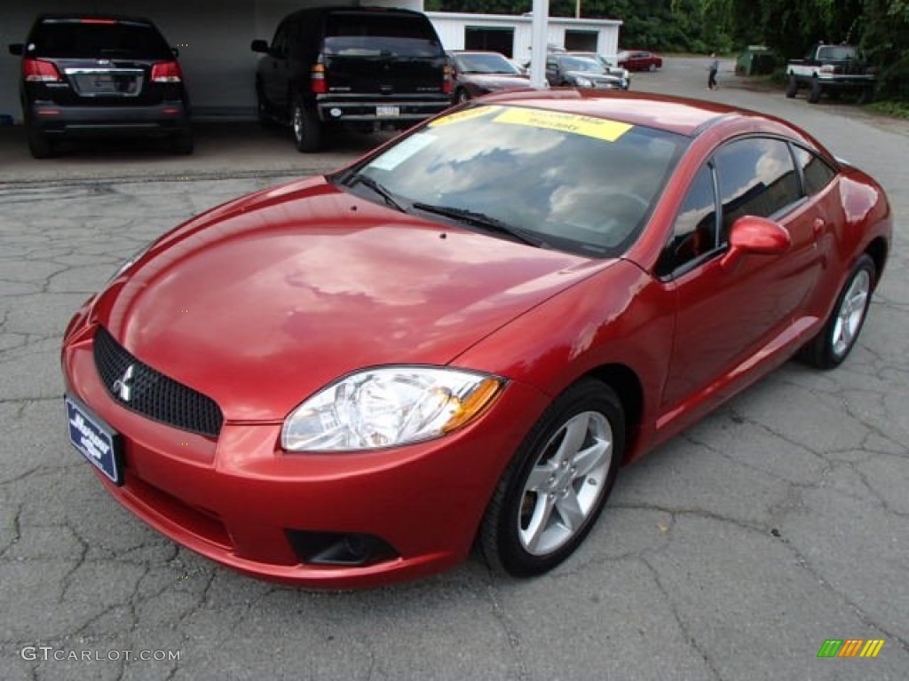 2009 Eclipse GS Coupe - Rave Red Pearl / Dark Charcoal photo #4
