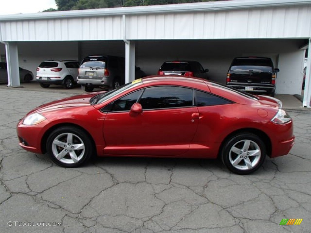 2009 Eclipse GS Coupe - Rave Red Pearl / Dark Charcoal photo #5