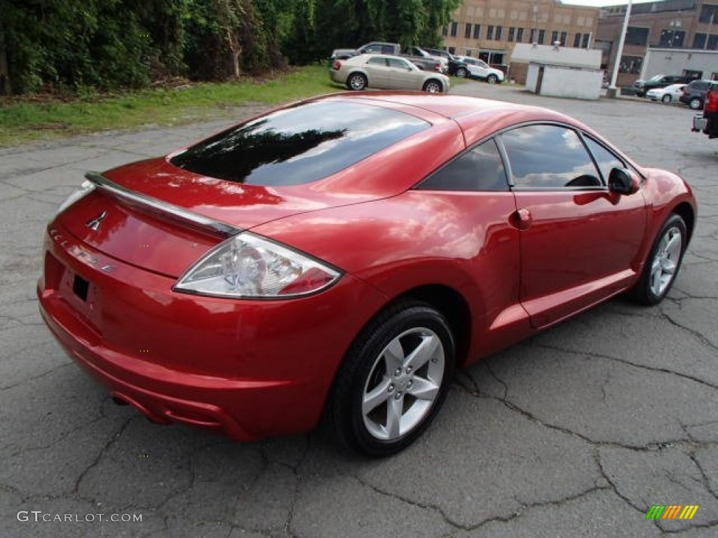 2009 Eclipse GS Coupe - Rave Red Pearl / Dark Charcoal photo #8