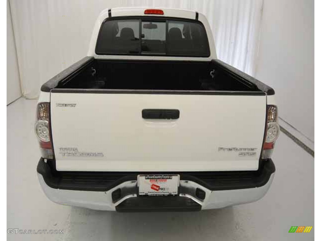 2013 Tacoma SR5 Prerunner Double Cab - Super White / Graphite photo #29