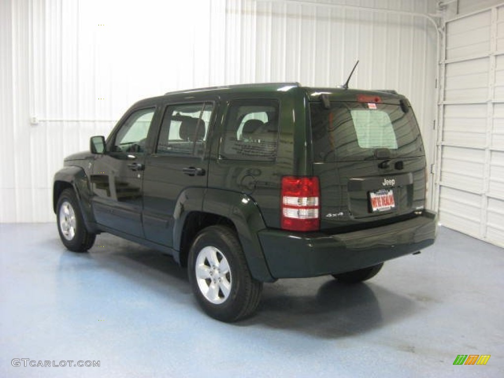 2011 Liberty Sport 4x4 - Natural Green Metallic / Dark Slate Gray photo #6