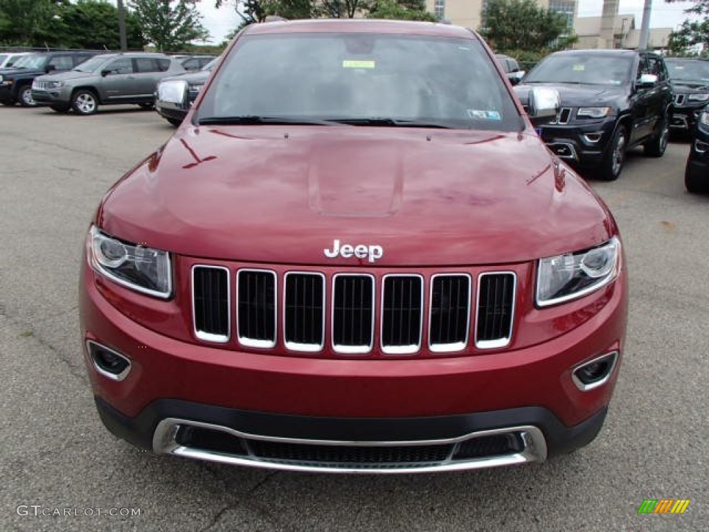 2014 Grand Cherokee Limited 4x4 - Deep Cherry Red Crystal Pearl / Morocco Black photo #3