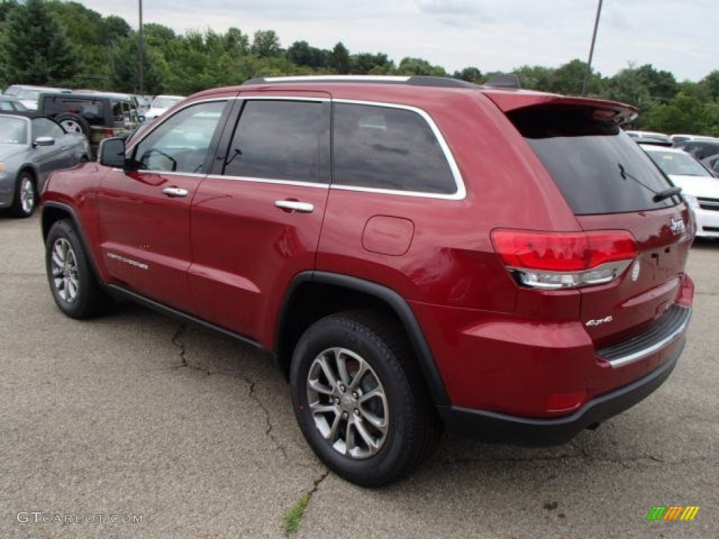 2014 Grand Cherokee Limited 4x4 - Deep Cherry Red Crystal Pearl / Morocco Black photo #8