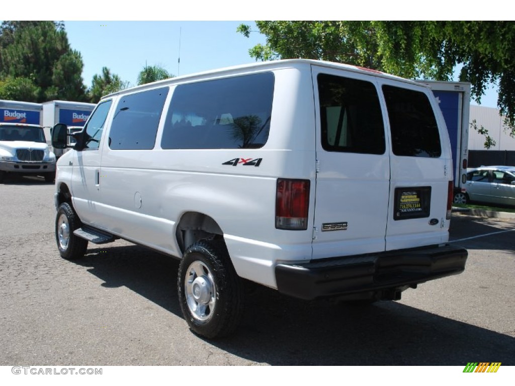 2008 E Series Van E350 Super Duty XL Passenger 4x4 - Oxford White / Medium Flint photo #5