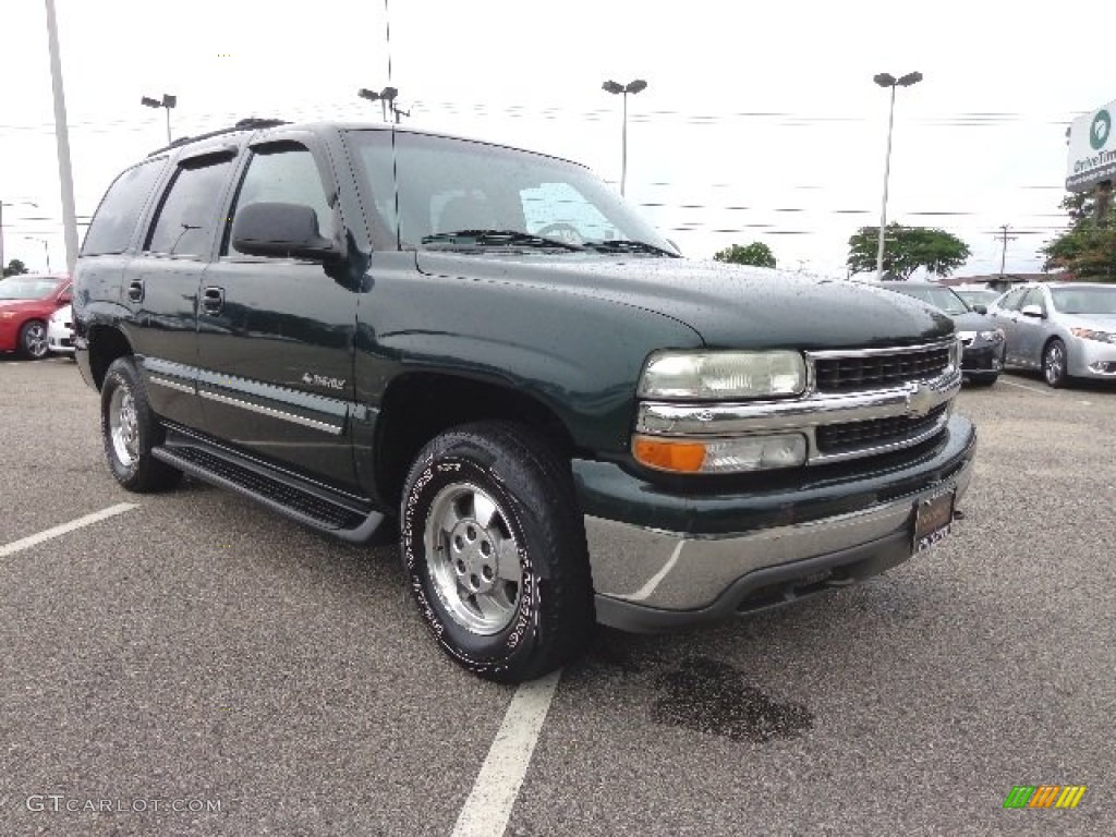 2001 Tahoe LT 4x4 - Forest Green Metallic / Tan/Neutral photo #7