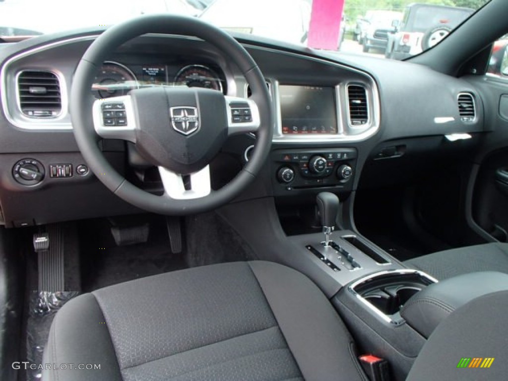 2013 Dodge Charger R/T AWD Black Dashboard Photo #83392300