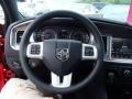 2013 Dodge Charger Black Interior Steering Wheel Photo