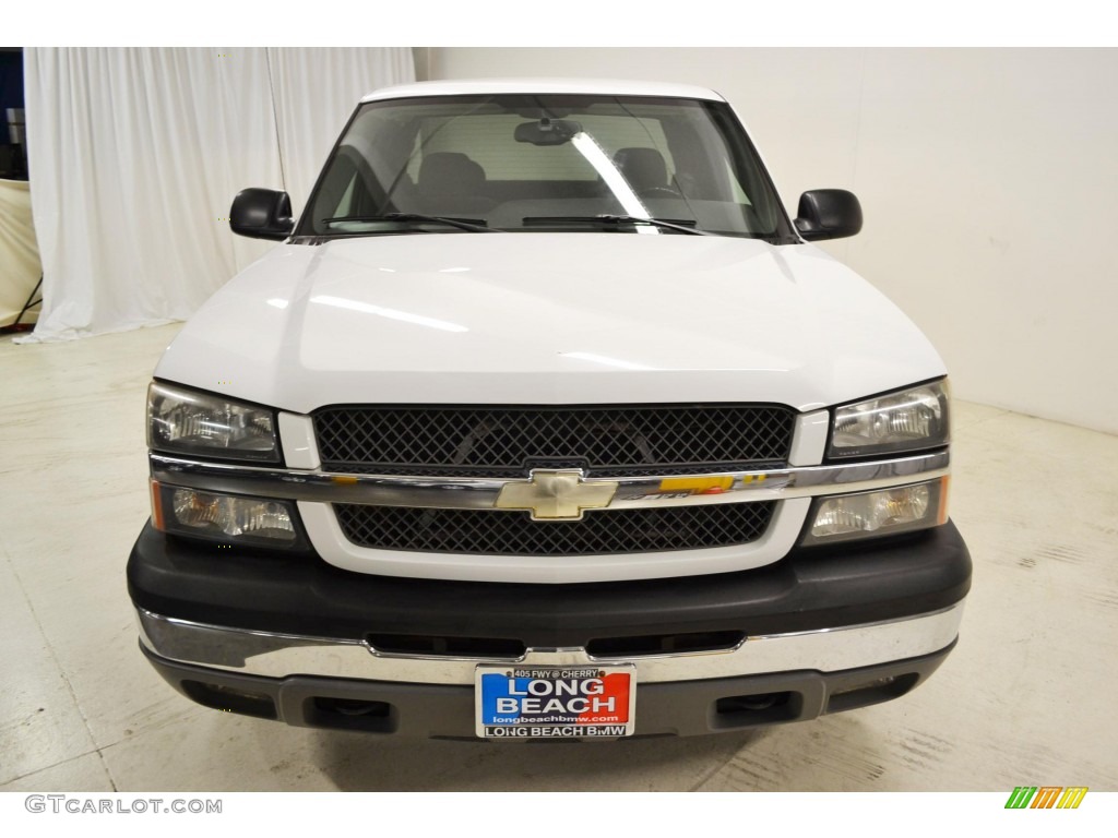 2005 Silverado 1500 LS Extended Cab - Summit White / Dark Charcoal photo #4