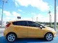 2011 Yellow Blaze Metallic Tri-Coat Ford Fiesta SES Hatchback  photo #6