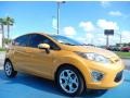 2011 Yellow Blaze Metallic Tri-Coat Ford Fiesta SES Hatchback  photo #7