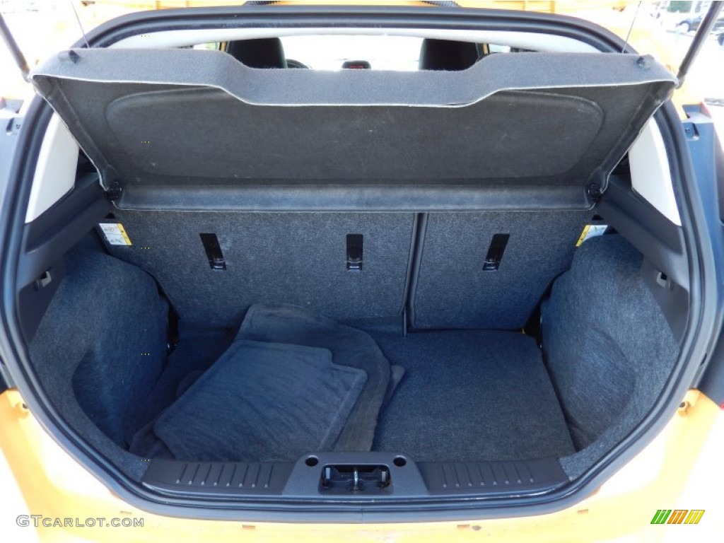 2011 Fiesta SES Hatchback - Yellow Blaze Metallic Tri-Coat / Charcoal Black/Blue Cloth photo #11