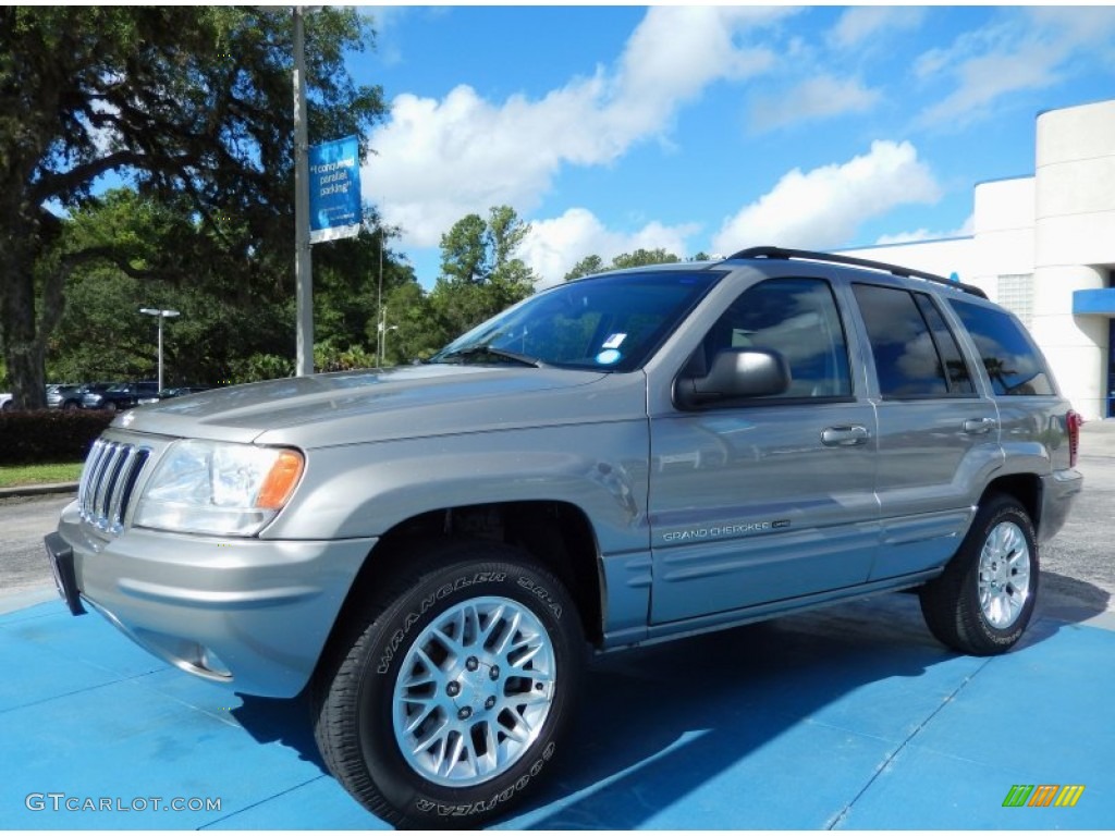 2002 Grand Cherokee Limited - Silverstone Metallic / Dark Slate Gray photo #1